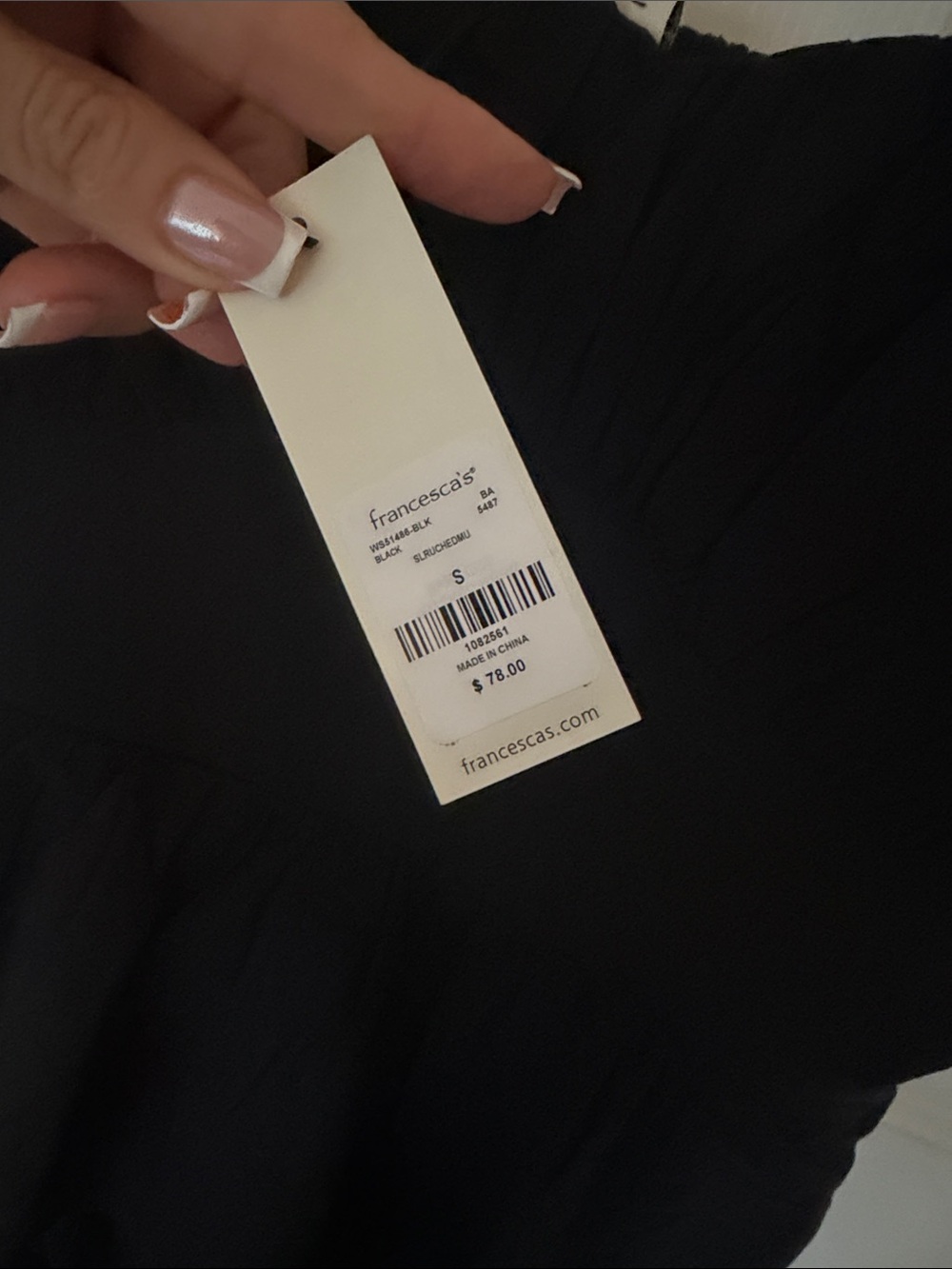 Francesca's Collections Black Tiered Maxi Dress with Spaghetti Straps - Picture 3 of 7